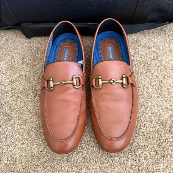 VINCE CAMUTO Horsebit Men’s Dress shoes Size 9.5 M Italian leather - Picture 1 of 8